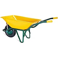 Los mejores  - Theca M29748 - Carretilla de obra pintada amarillo